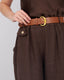 Brown Trousers With Elastic Waist