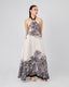 White Dress Black Palm Trees