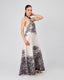 White Dress Black Palm Trees