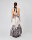 White Dress Black Palm Trees