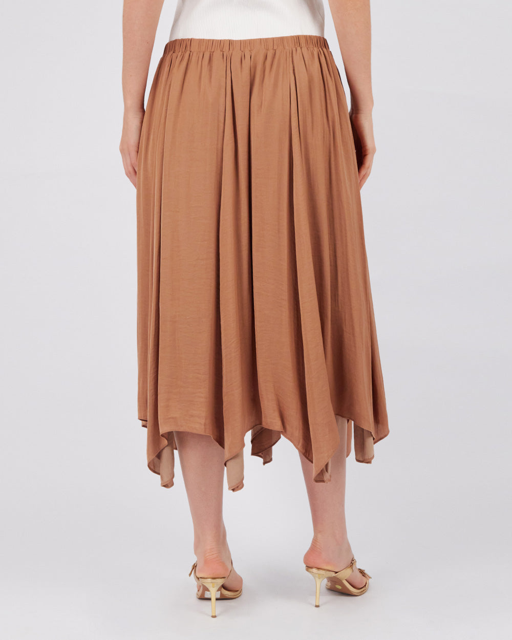 Camel Asymmetrical Skirt