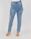 Light Blue Denim Straight-Leg Jeans