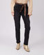 Graphite Denim Pants With Scarf