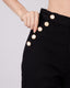 Black Trousers Side Buttons