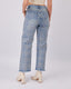 Embroidered Denim Light Blue Pants