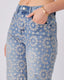 Embroidered Denim Light Blue Pants