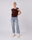 Embroidered Denim Light Blue Pants