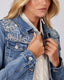 Blue Denim Jacket Sparkles