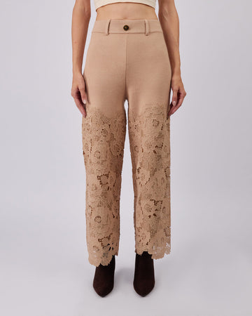 Camel Bell-Flated Pants