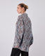 Brown And Light Blue Blouse Sparkle
