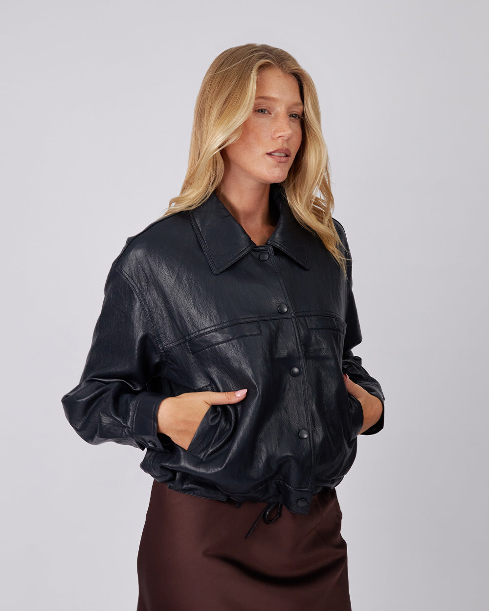 Blue Jacket Adjustable Waist
