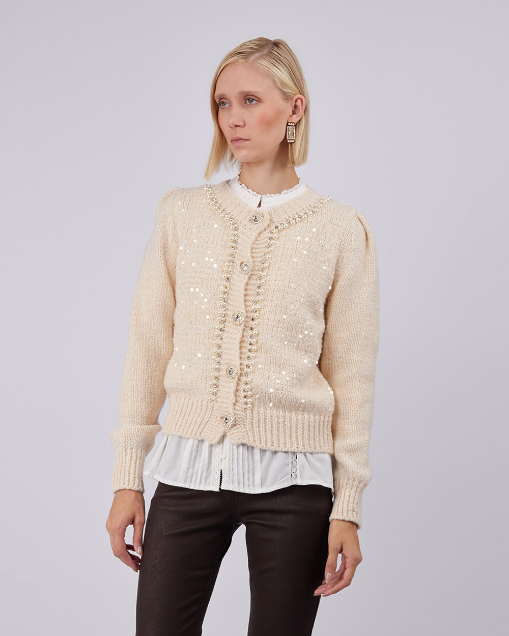 Gray Angora Sweater