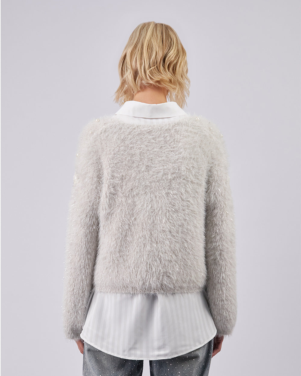 Gray Angora Sweater