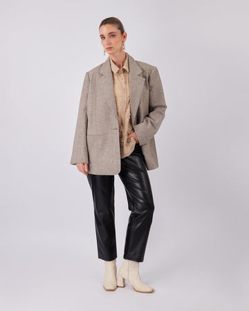 Taupe Blazer Full Sparkle