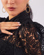 Black Brocade Blouse
