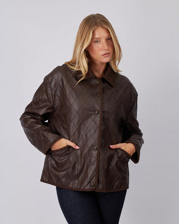 Brown Jacket Diamonds