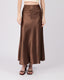 Brown Silk Skirt