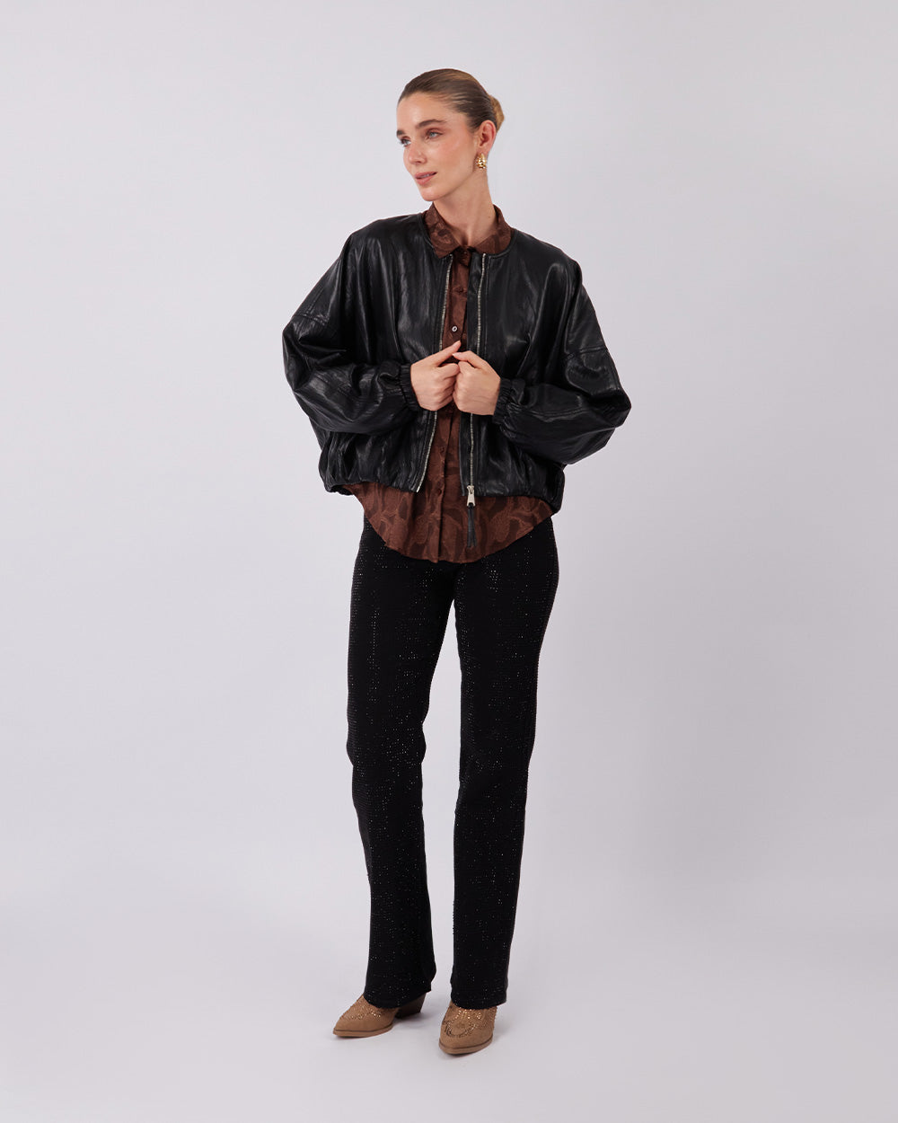 Brown Bomber Jacket