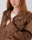 Chocolate High Neck Jacket
