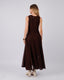 Brown Brocade Dress