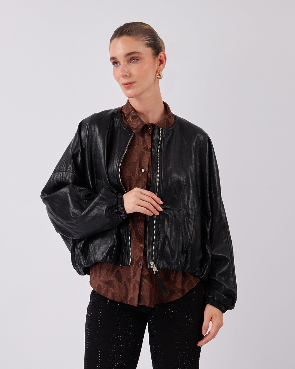 Black Bomber Jacket