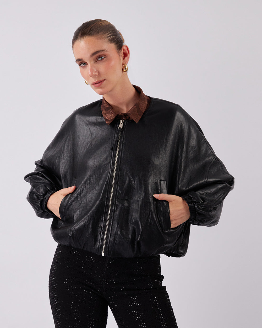 Black Bomber Jacket