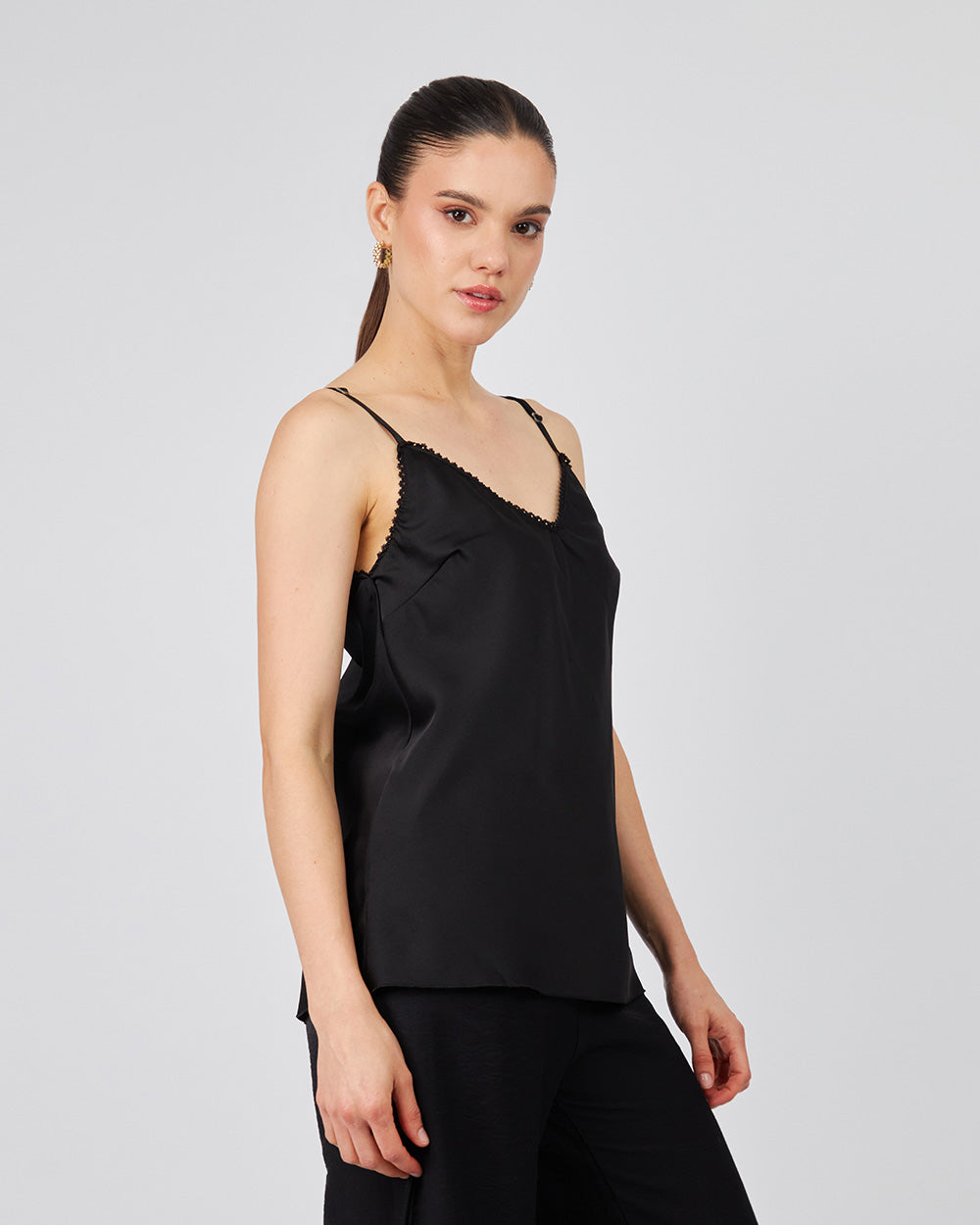 Black Top Adjustable Straps