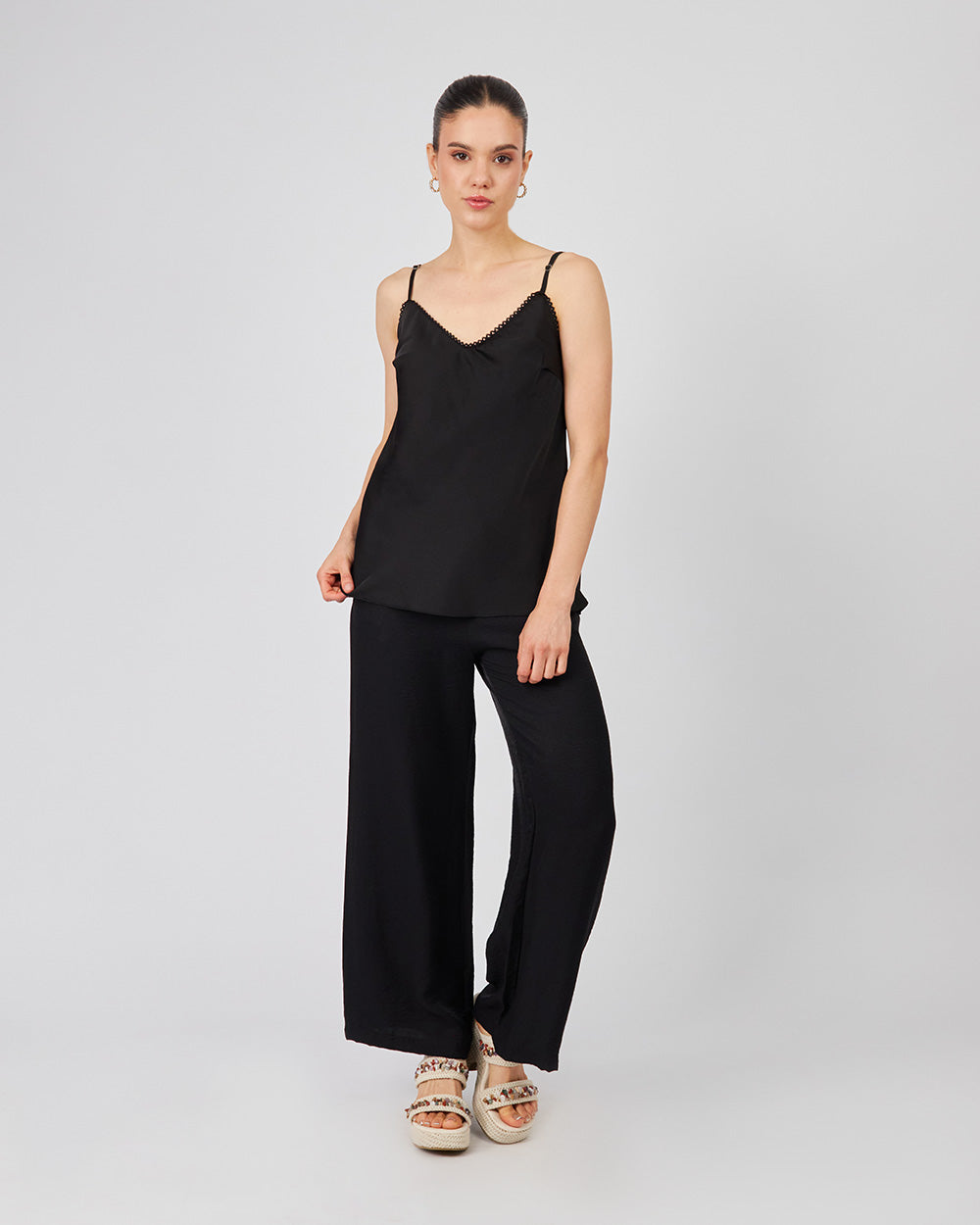 Black Top Adjustable Straps