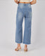 Light Blue Flower Denim Pants