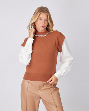Camel 2 In 1 Sweater