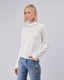 Ivory Sweater Flowers