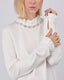Ivory Sweater Flowers