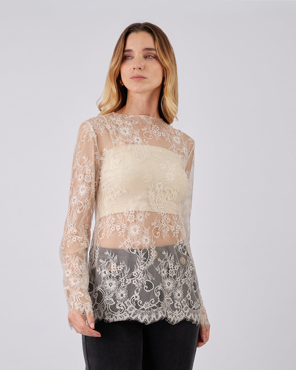 Pearl Lace Blouse