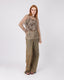 Taupe Lace Blouse