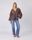 Brown Polka Dot Blouse