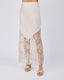 Beige Silk Skirt Lace