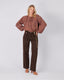 Chocolate Blouse Polka Dots