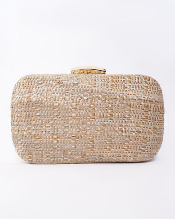Beige night clutch