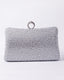 Silver night clutch