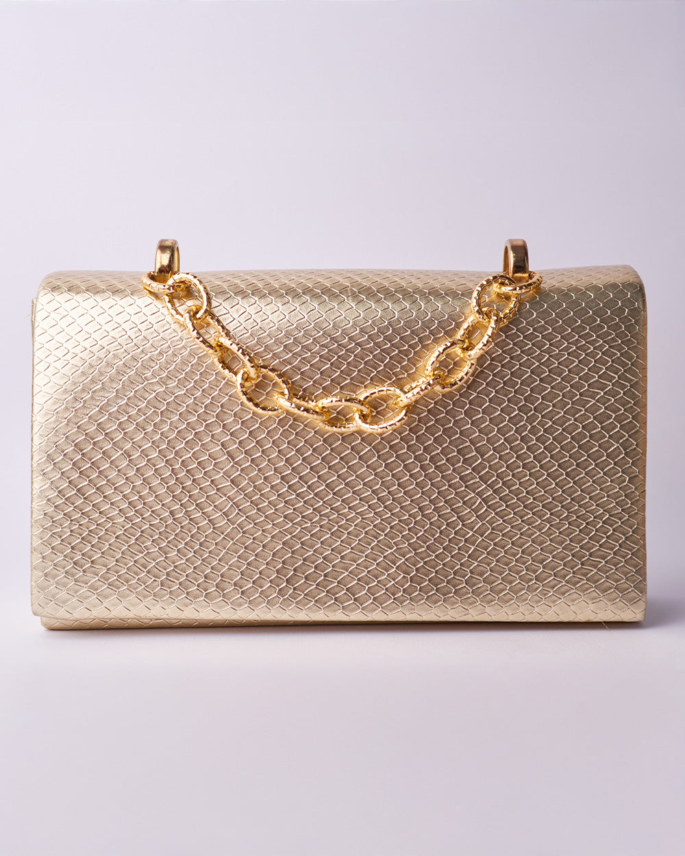 Gold night clutch