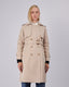 Beige Trench Coat Gold Buttons
