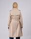 Beige Trench Coat Gold Buttons