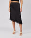 Black Satin Skirt Lace