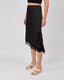 Black Satin Skirt Lace