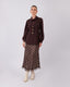 Brown Skirt With Polka Dots