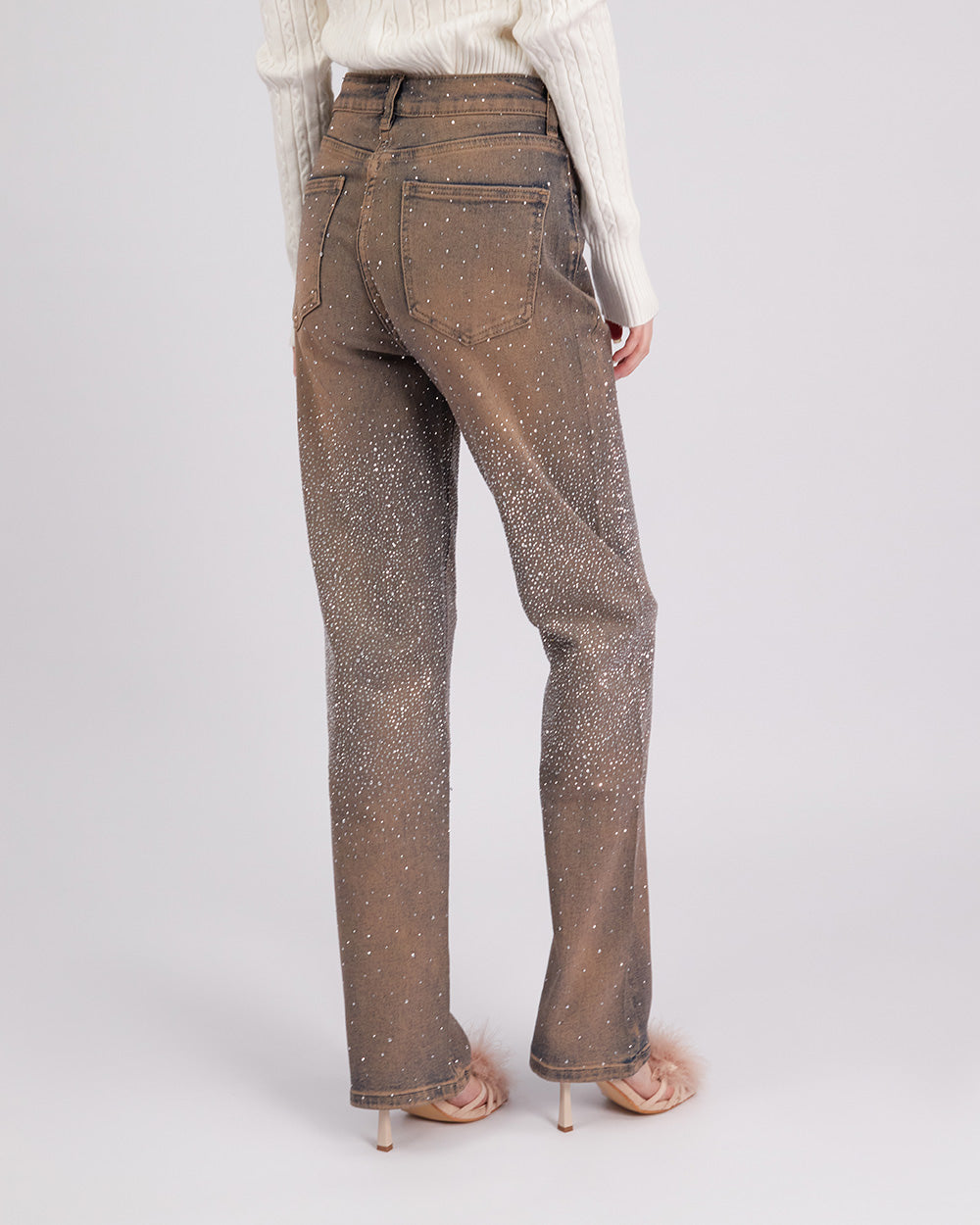 Blue-Reddish Pant Dirty Effect
