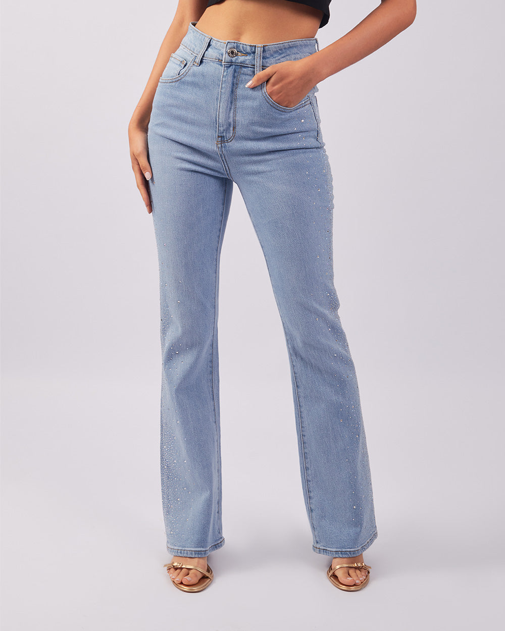 Sky Crystal Pants