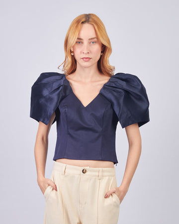 Navy Blouse Tsubomi