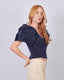Navy Blouse Tsubomi