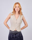 Taupe Vest Kazahana